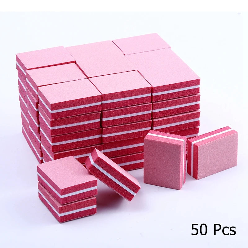 Double-sided Mini Nail File Blocks Colorful Sponge