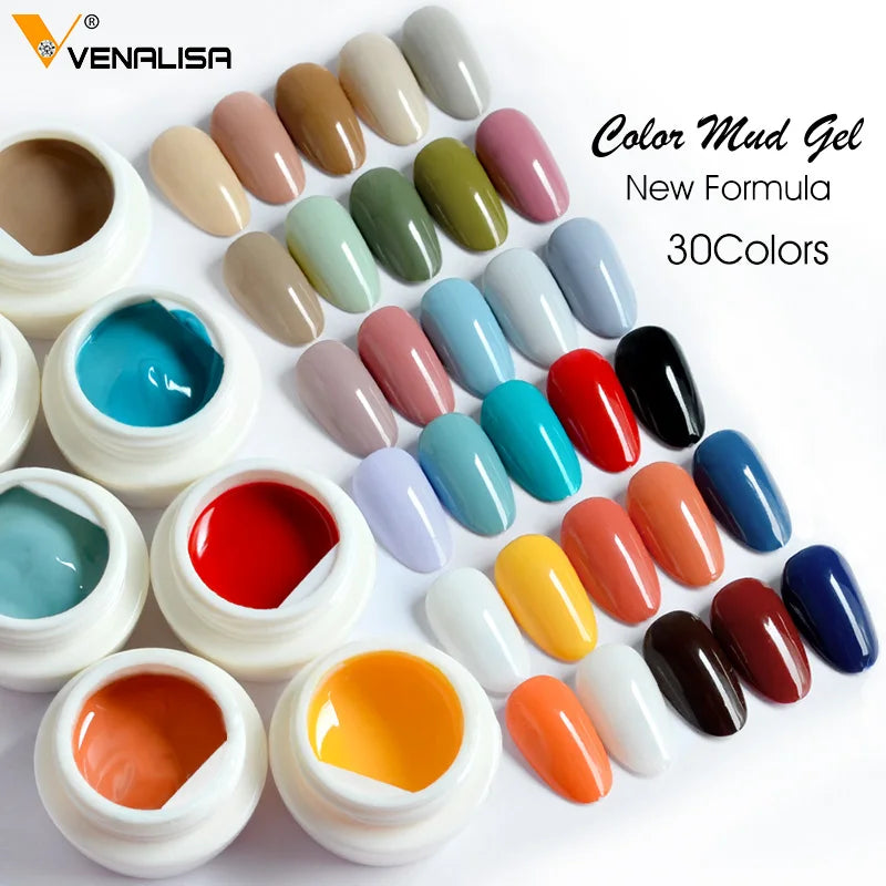 Color Mud Gel Full Coverage Pure Color Paint UV Gel