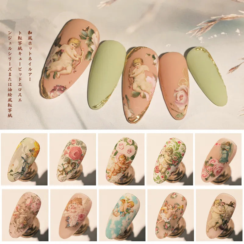 Patterns Nail Foils for Transfer Paper Stickers Sliders Adhesive Nails Wraps