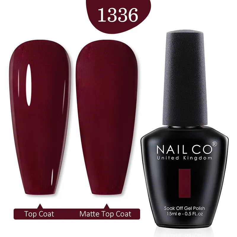 15ml Gel Nail Polish  Hybrid Varnish Black Red ColorUV Nail Supplies