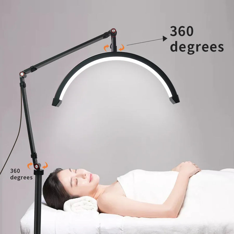 16INCH LED Half Moon Lash Light LED Ring Lamp