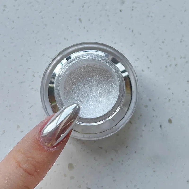 Moonlight Mirror Glitter Powder Net-0.2g Metallic Silver Effect Chrome