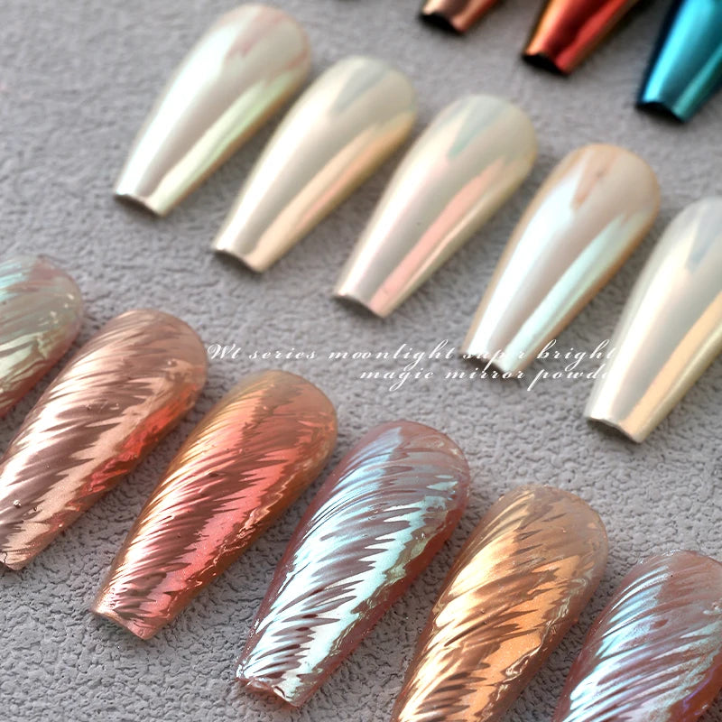 Aurora Moonlight Chrome Powder for Nail Art