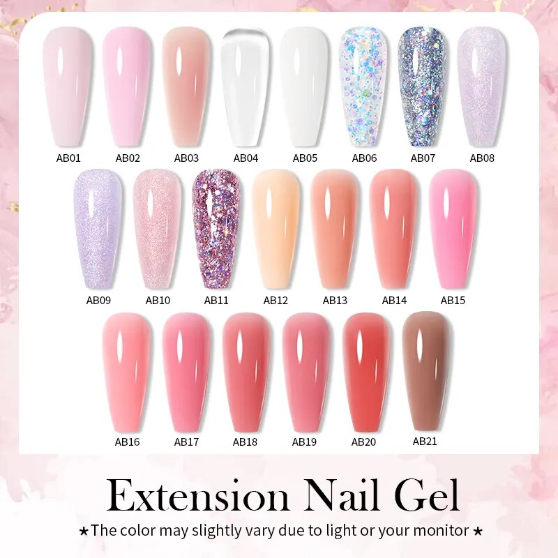 BORN PRETTY 30ml Extension Gel  Acrylic Nail Glitter, UV Extend Gel For Nail Extensions