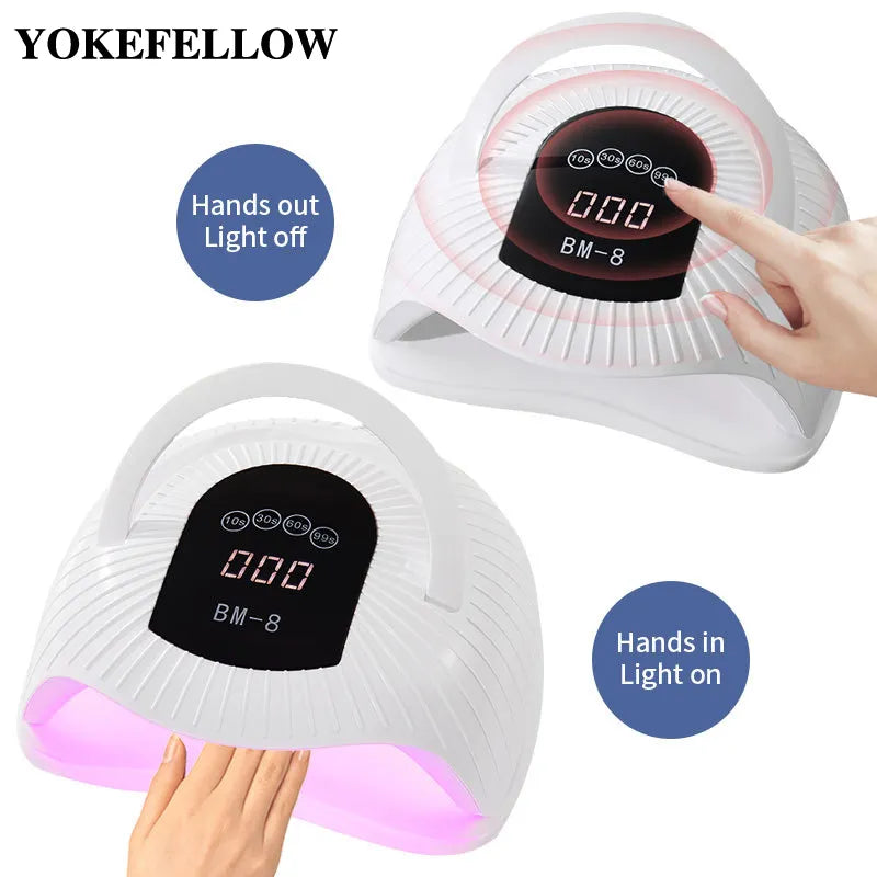 72LEDs Powerful Nail Drying Lamp 300W Nail Dryer UV Gel Polish