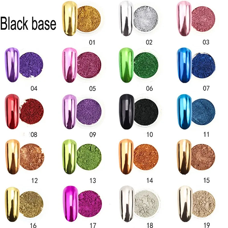 1Pc Nail Glitter Mirror Powder Chrome Dust Nail Art