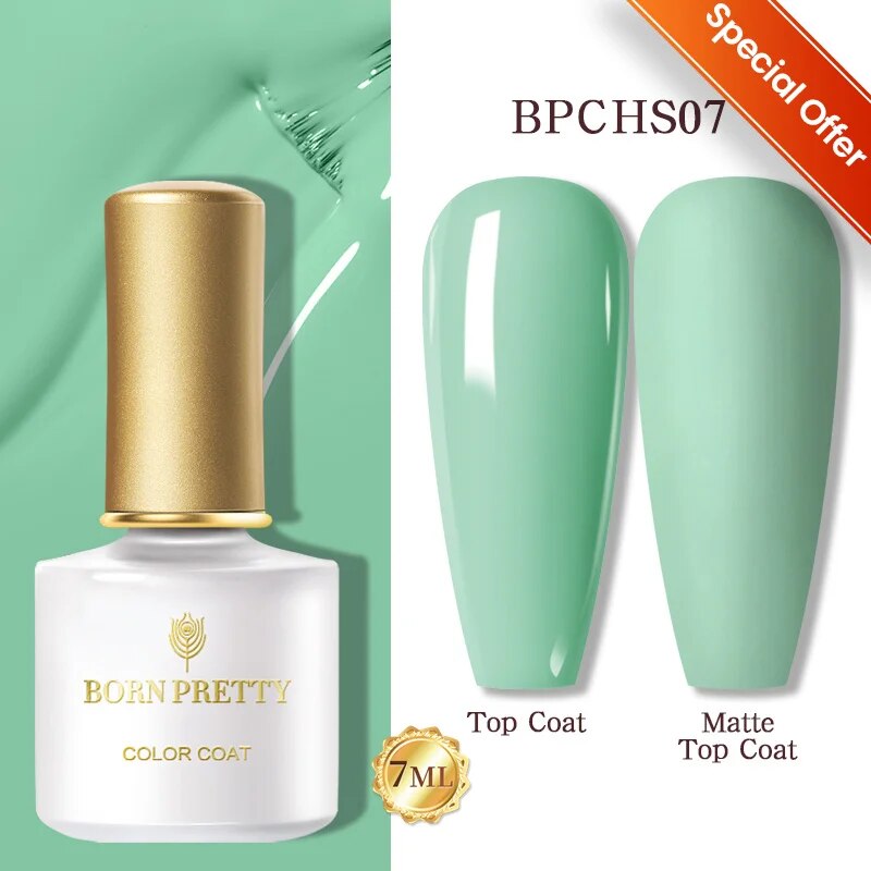 BORN PRETTY Sea Blue Nude Pink Snow light Cat Eye Magnetic, Transparent Jelly Nail Gel Polish UV Gel Color