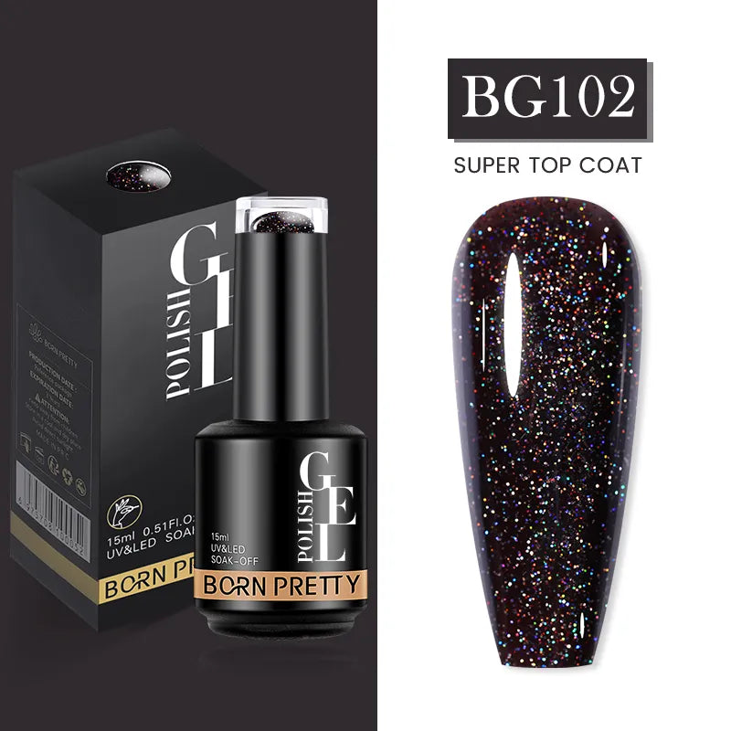 15ml Nail Gel Polish Reflective Glitter Gel