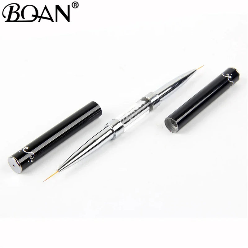 Black Double Head Crystal Handle 9mm & 11mm Drawing Brush Liner