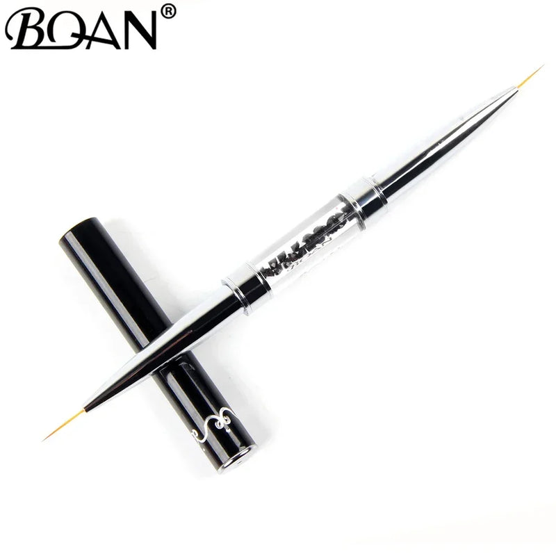 Black Double Head Crystal Handle 9mm & 11mm Drawing Brush Liner