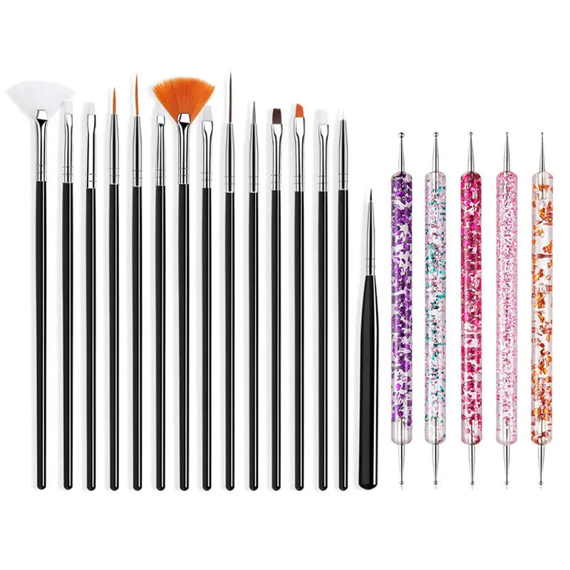 5/20Pcs Nail Art Brush Design