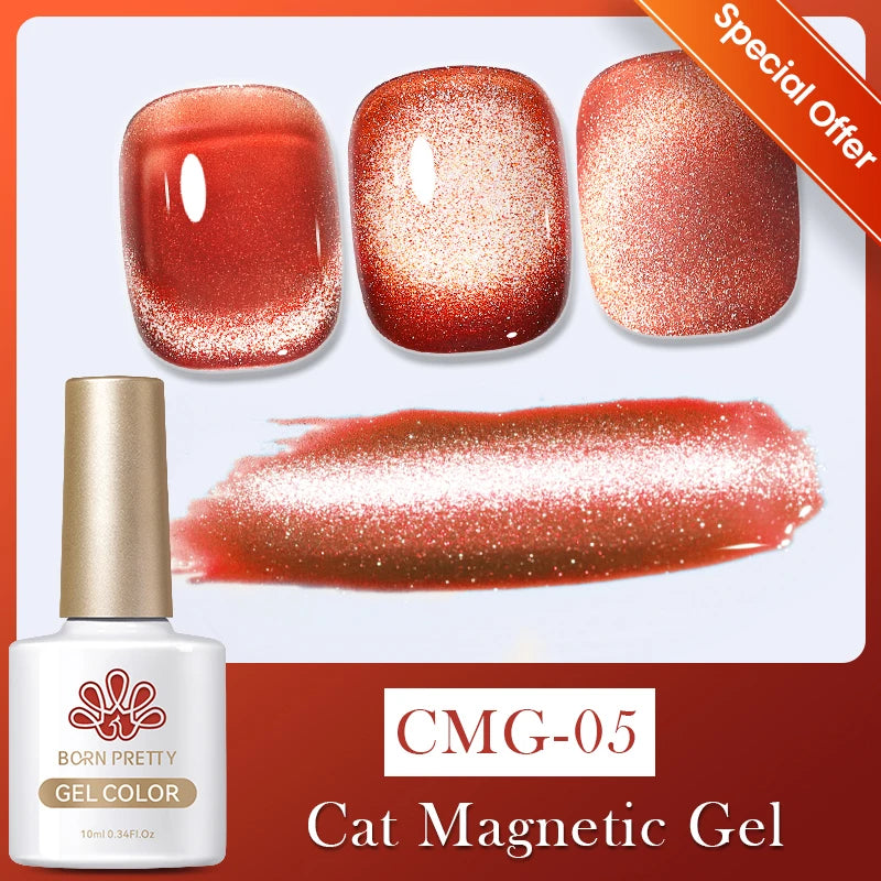 BORN PRETTY 10ml Moonlight Cat Magnetic Gel Polish UV LED