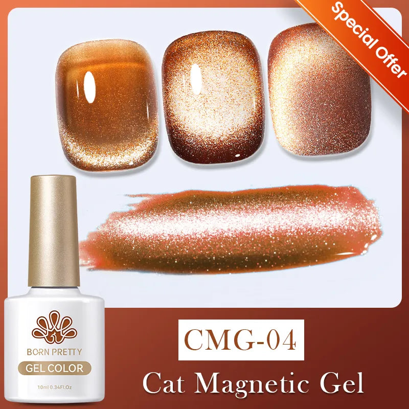 BORN PRETTY 10ml Moonlight Cat Magnetic Gel Polish UV LED