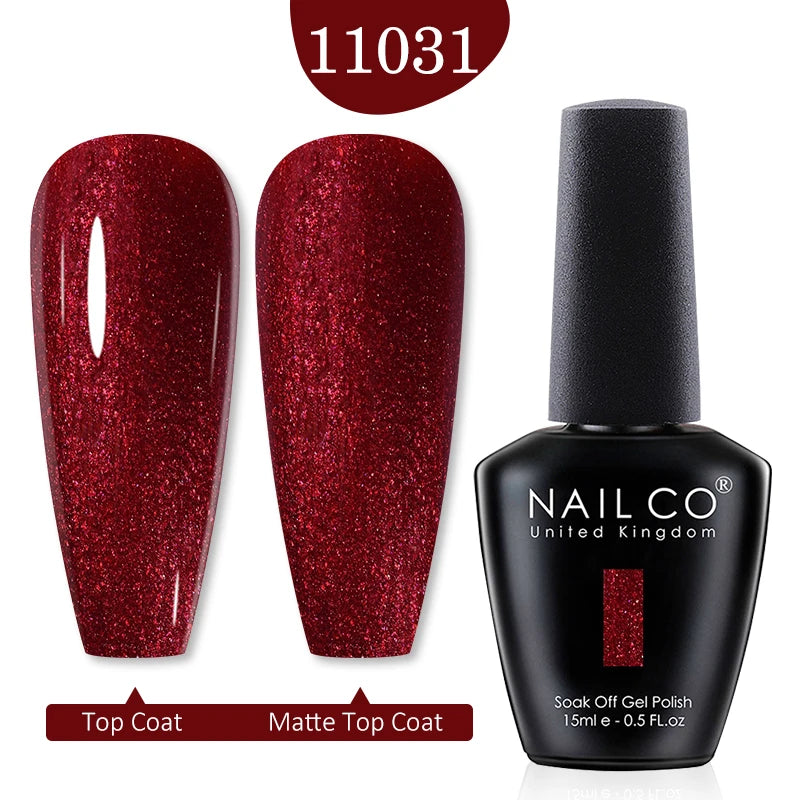 15ml Gel Nail Polish  Hybrid Varnish Black Red ColorUV Nail Supplies