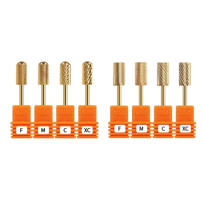 Cutter Golden Nail Drill Bits For Electric Nail Drill Machine