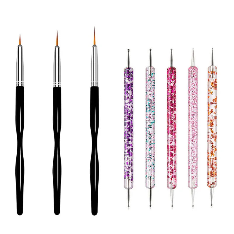 5/20Pcs Nail Art Brush Design