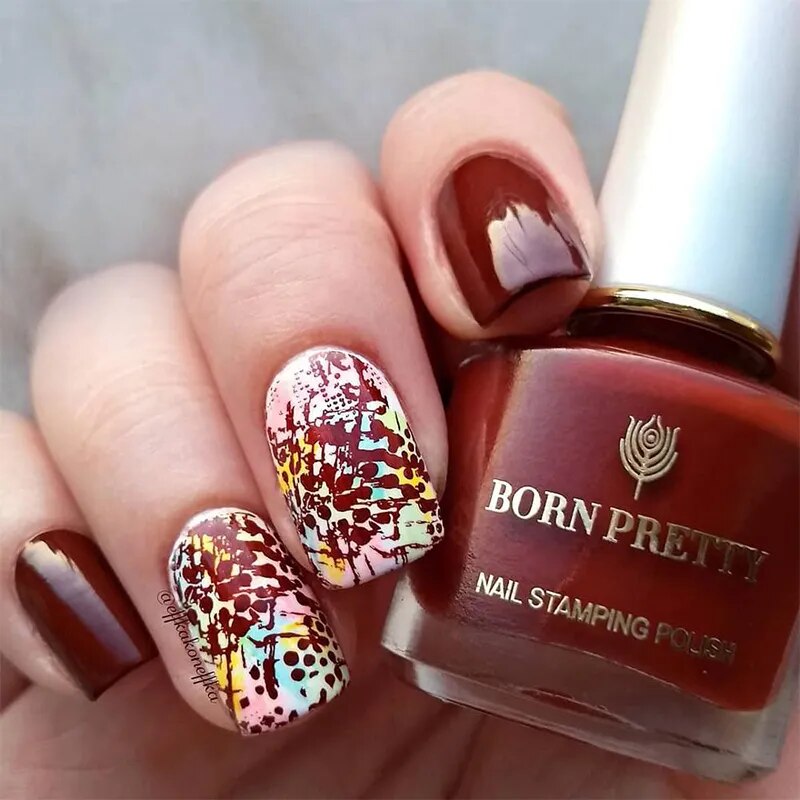 BORN PRETTY 10ml 25 Colors Nail Stamping Regular Polish Nail Art