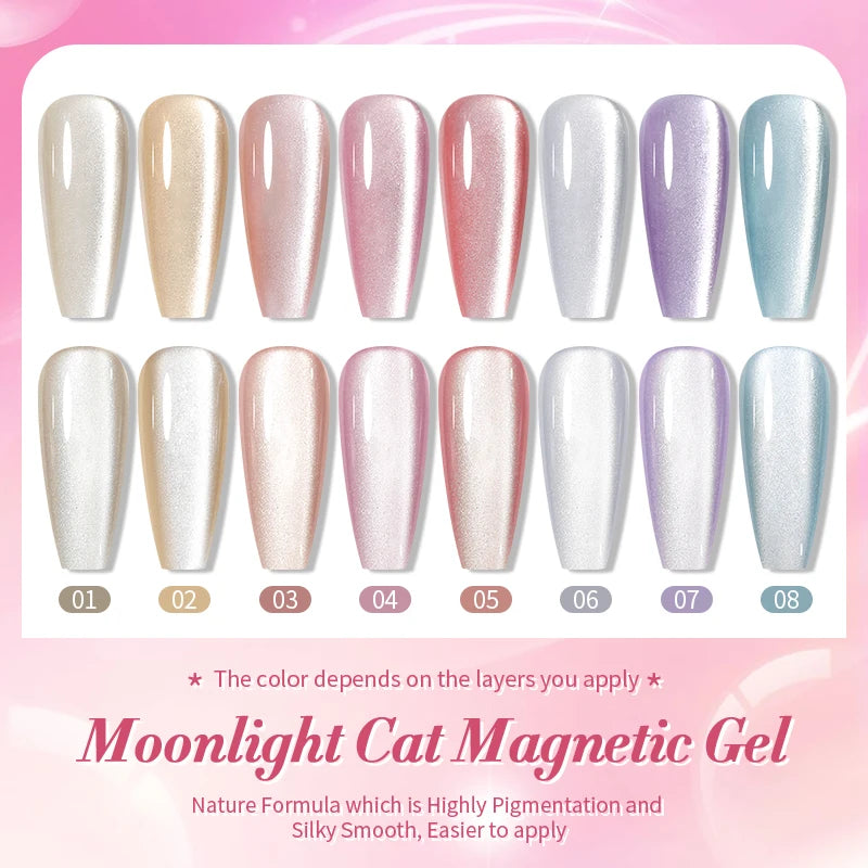 BORN PRETTY 10ml Moonlight Cat Magnetic Gel Polish UV LED