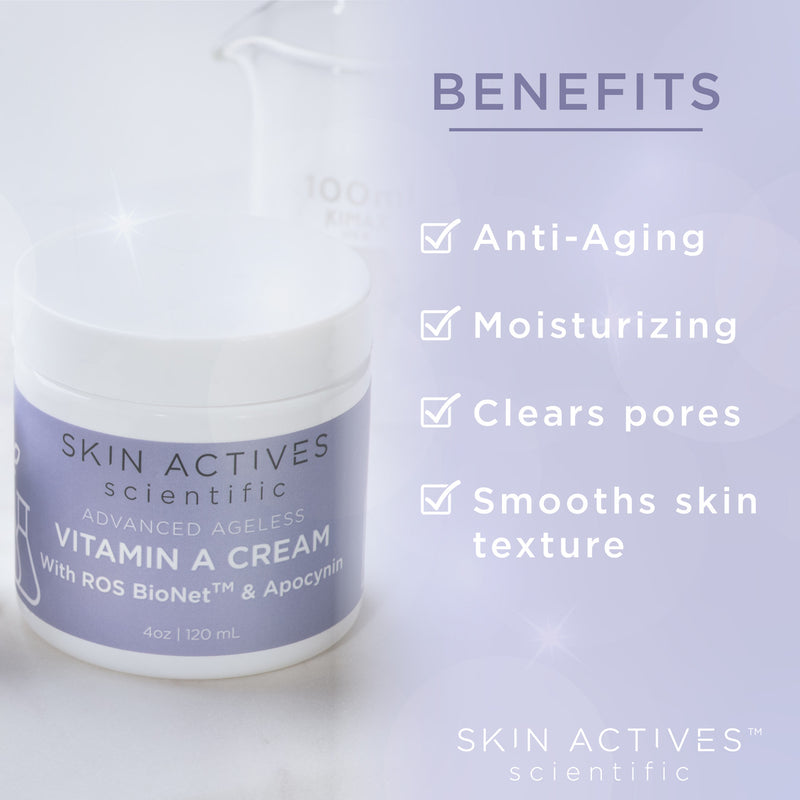 Vitamin A Cream with ROS BioNet and Apocynin 4oz