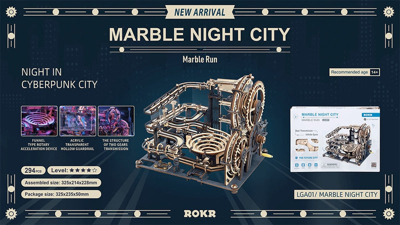 Robotime Marble Night City 3D Wooden Puzzle