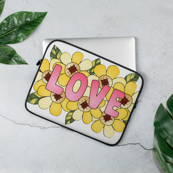 Floral Love Laptop Sleeve