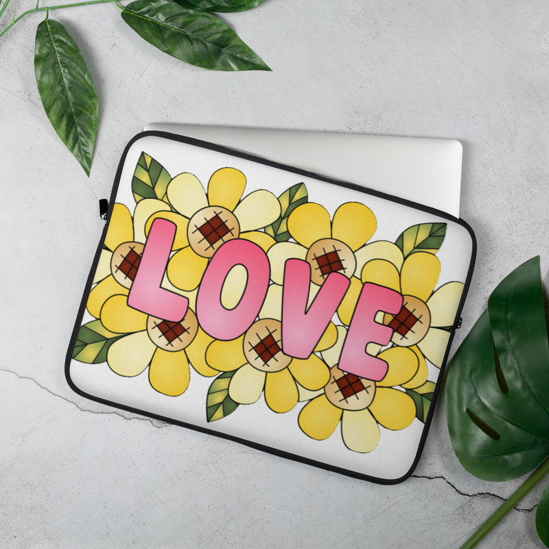 Floral Love Laptop Sleeve