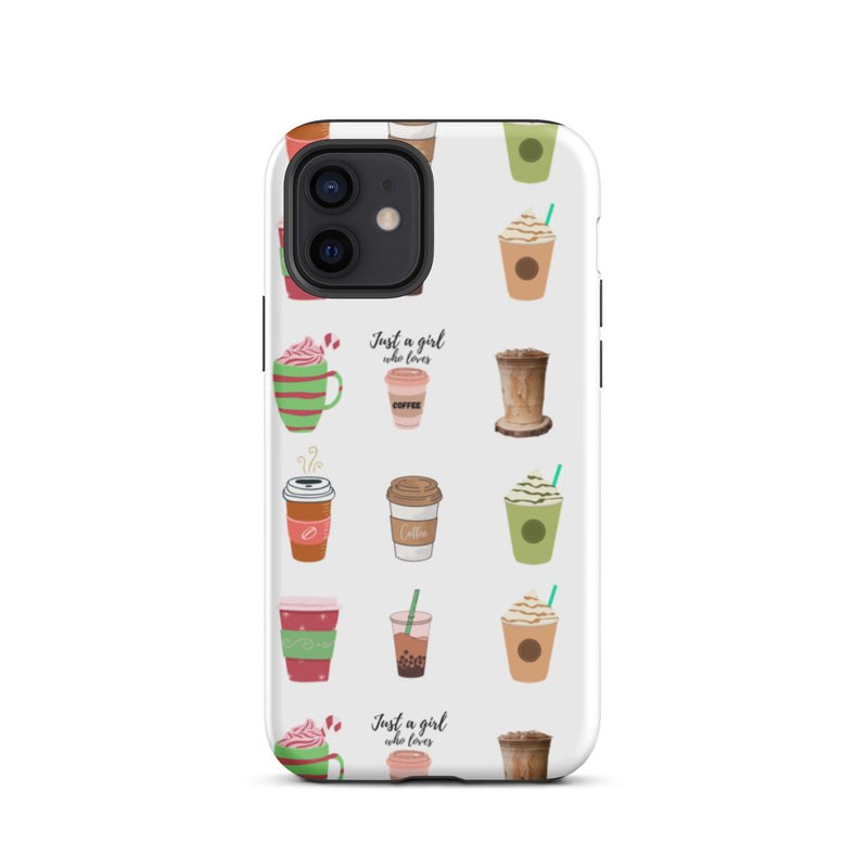 Love coffee tough iPhone case