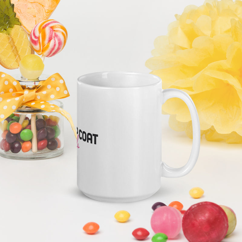 White glossy mug